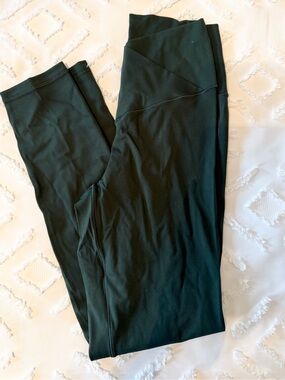 Offline by aerie real me high waisted crossover leggings mystical green